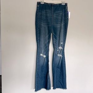 High rise flare jeans